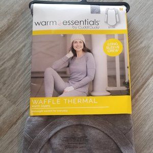 Cuddl Duds warm essentials Waffle Thermal Crew